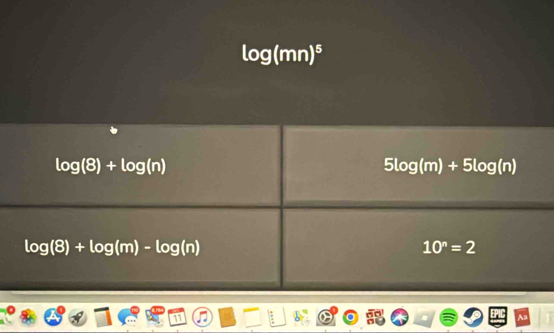 log (mn)^5
11