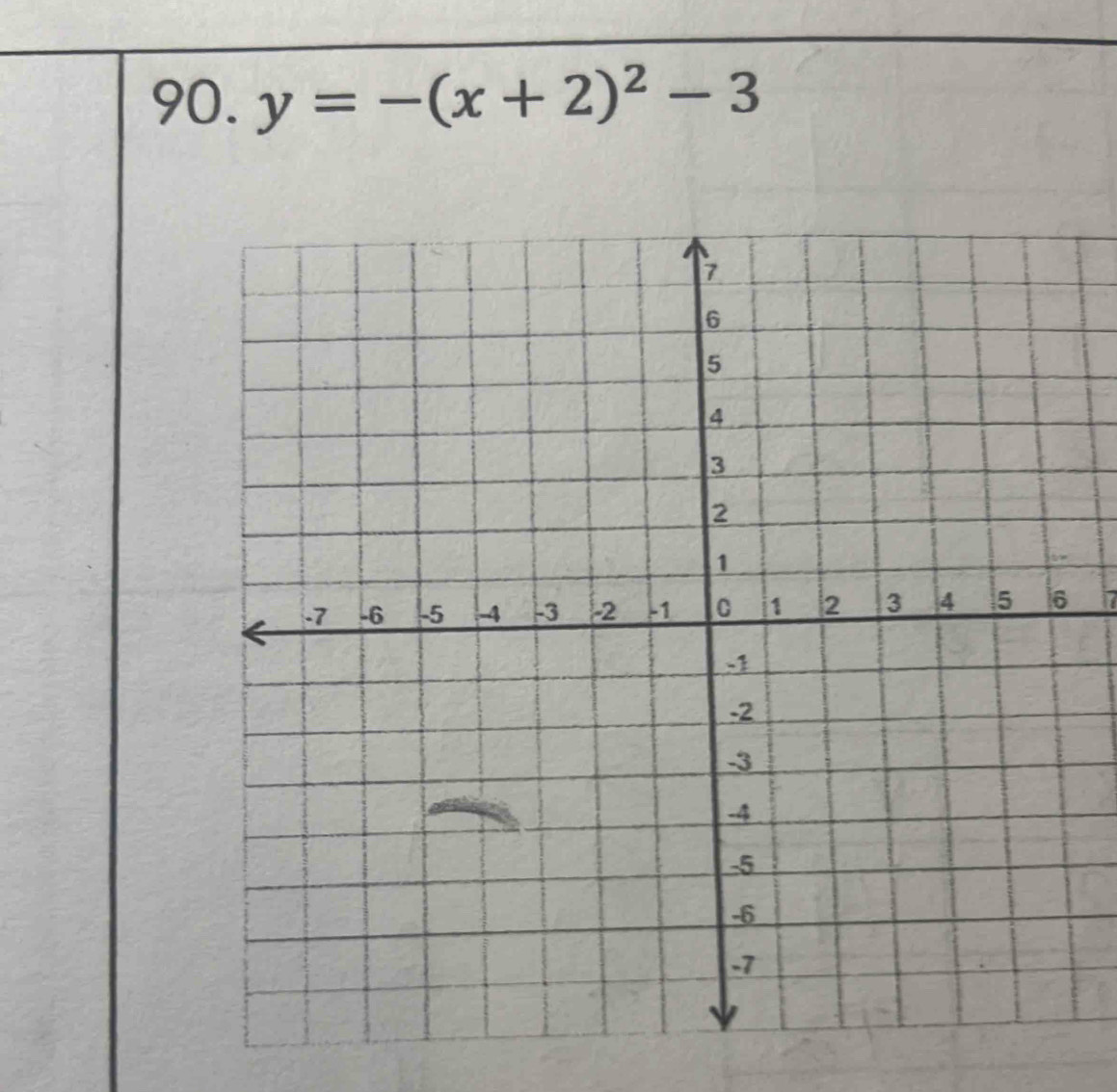 y=-(x+2)^2-3