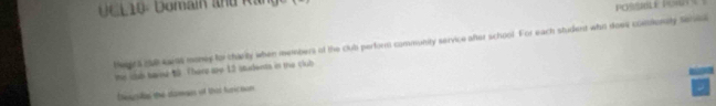 POSL P 19 There aey 12 studenta is me club 
Deures the somass of that turictun