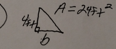 A=24Ft^2
4x+7
b