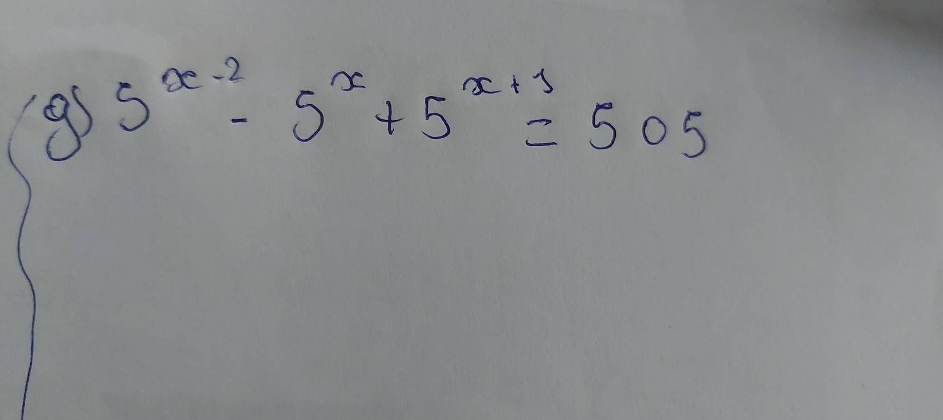 95^(x-2)-5^x+5^(x+3)=505