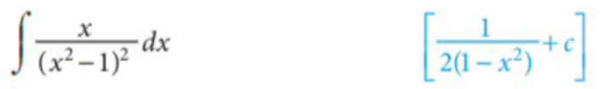 ∈t frac x(x^2-1)^2dx
[ 1/2(1-x^2) +c]