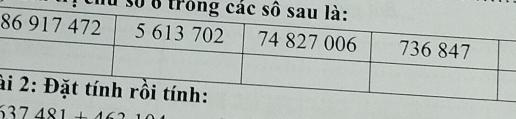 số 
à
637481+46216