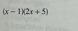 (x-1)(2x+5)