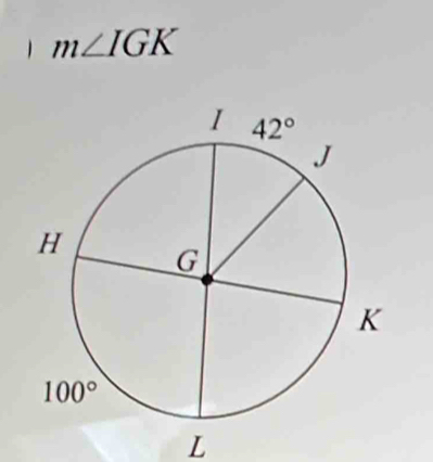 1 m∠ IGK
L