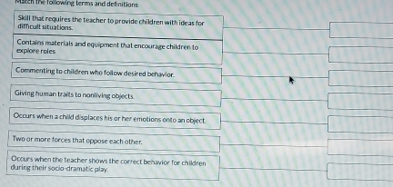 Match the following terms and defnitions