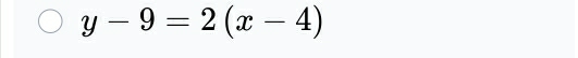 y-9=2(x-4)