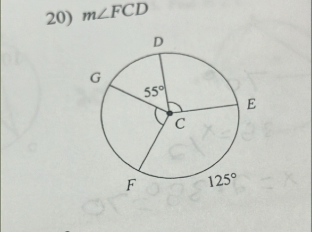 m∠ FCD