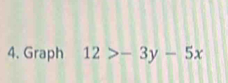 Graph 12>-3y-5x