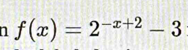 f(x)=2^(-x+2)-3