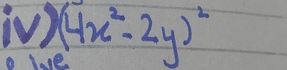 (4x^2-2y)^2