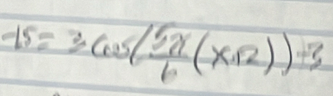 -15=3cos ( 5x/6 (x+2))-3