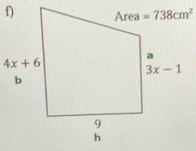 =738cm^2
4x+6