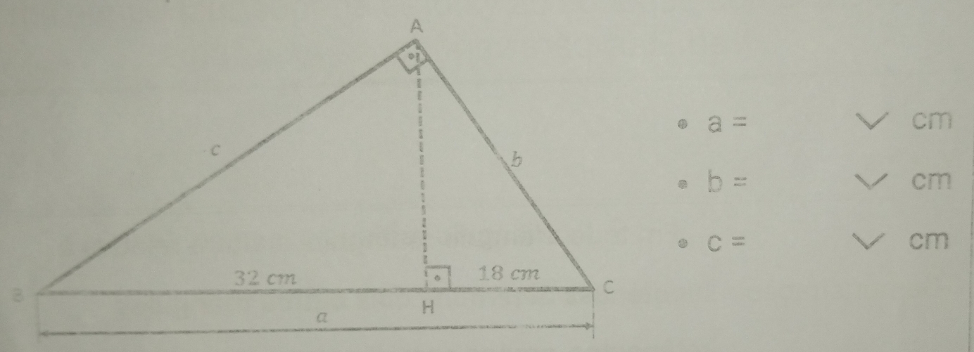 a=
cm
b=
cm
c=
cm