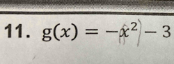 g(x)=-x^2-3