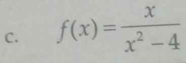 f(x)= x/x^2-4 