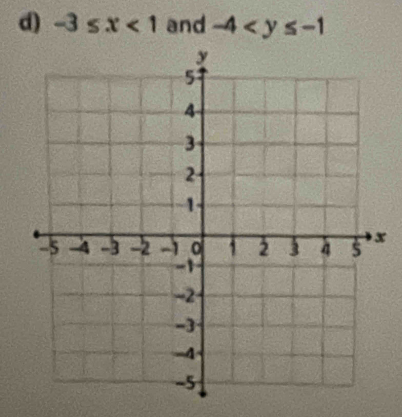 -3≤ x<1</tex> and -4