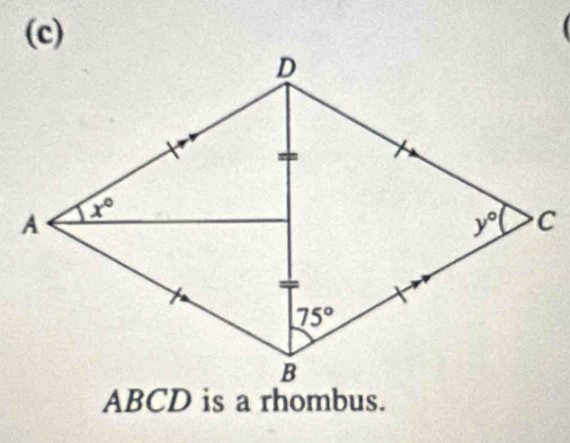 ABCD is a rhombus.