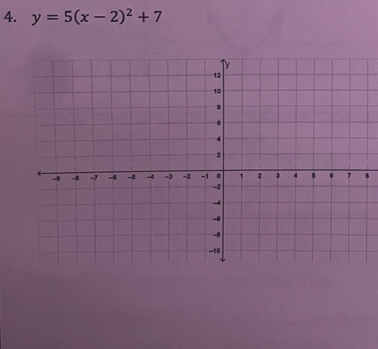 y=5(x-2)^2+7
8