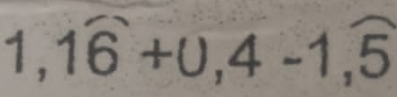 1,1widehat 6+U,4-1,widehat 5