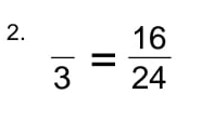 frac 3= 16/24 