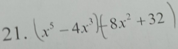 (x³ -4x³- 8x² +32