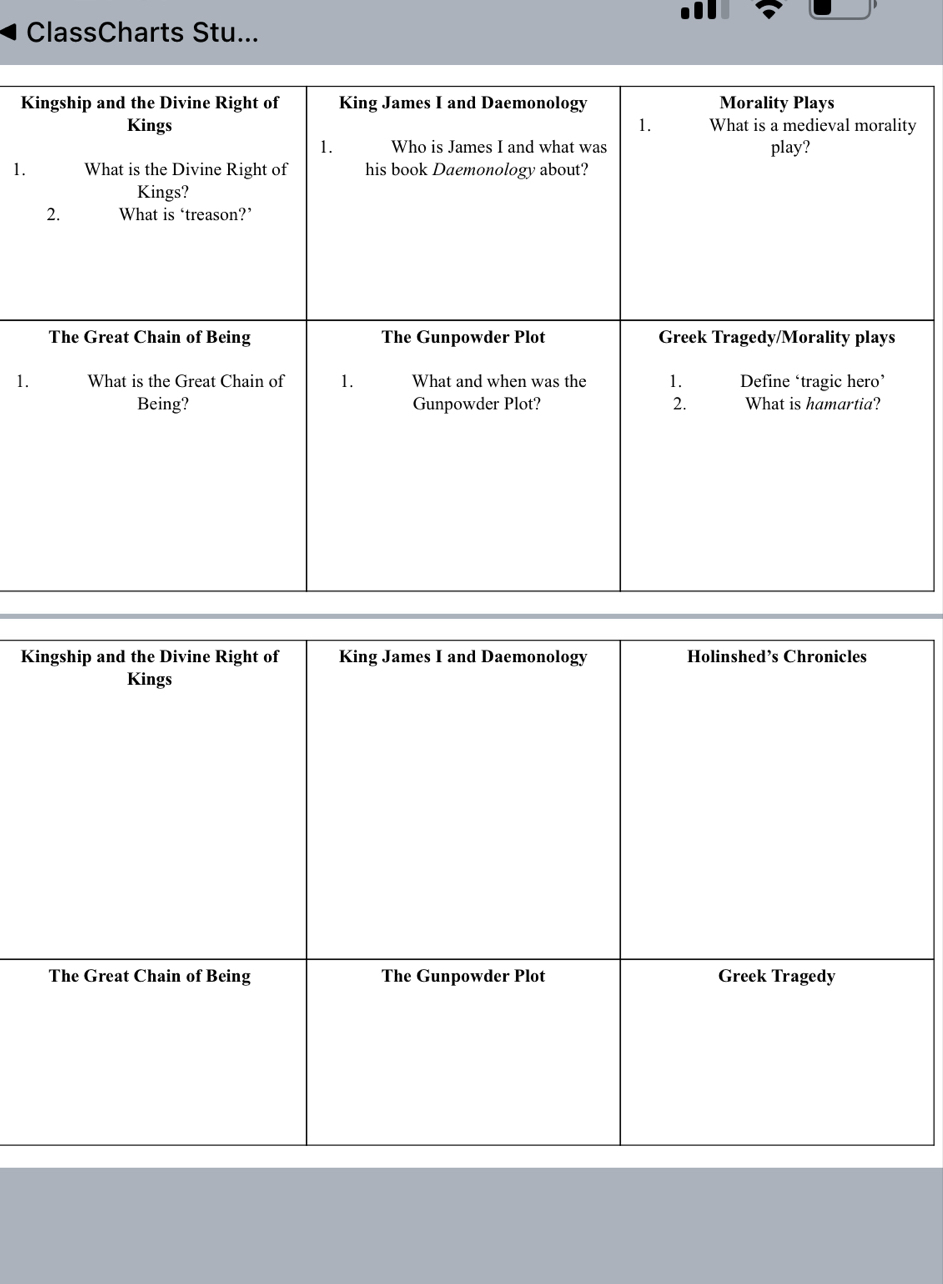 ClassCharts Stu...
K
y
1. 
1.
K