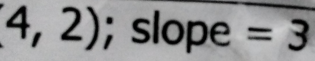 4,2); slope =3
∠