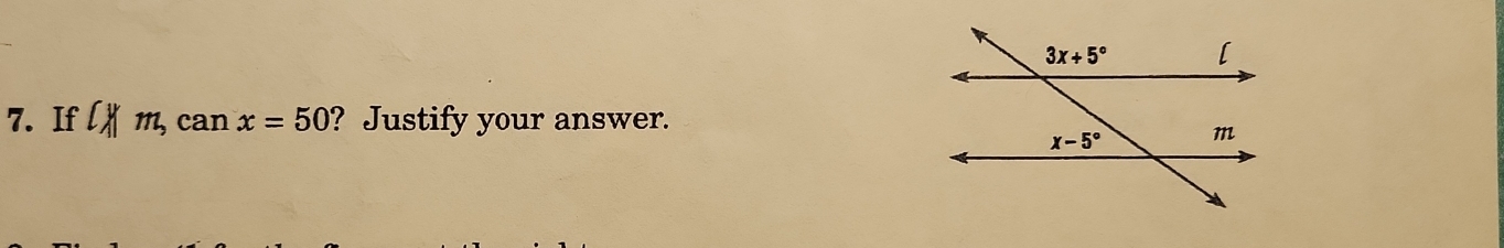 If [xm,can x=50 ? Justify your answer.