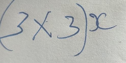 (3* 3)^x