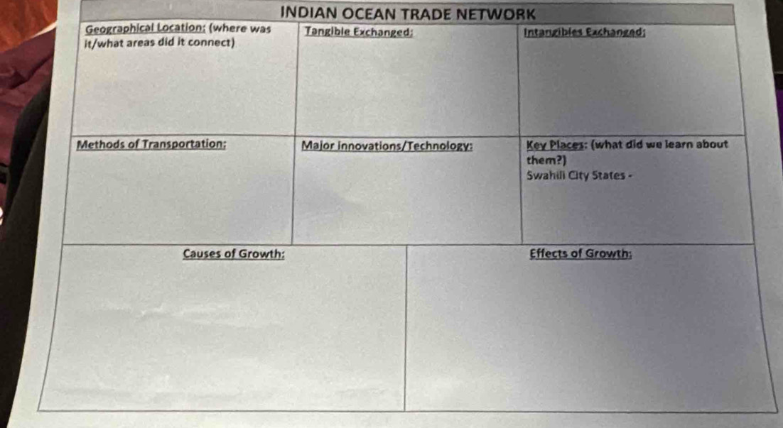 INDIAN OCEAN TRADE NETWORK