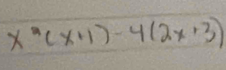 x^2(x+1)-4(2x+3)