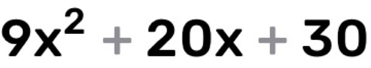 9x^2+20x+30