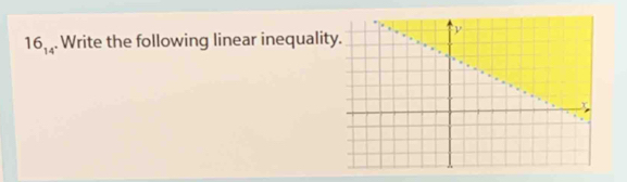 16_14. Write the following linear inequalit