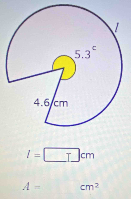 l=□ c m
A=
cm^2