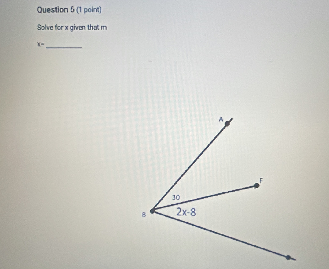 Solve for x given that m
_
x=