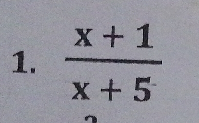  (x+1)/x+5 