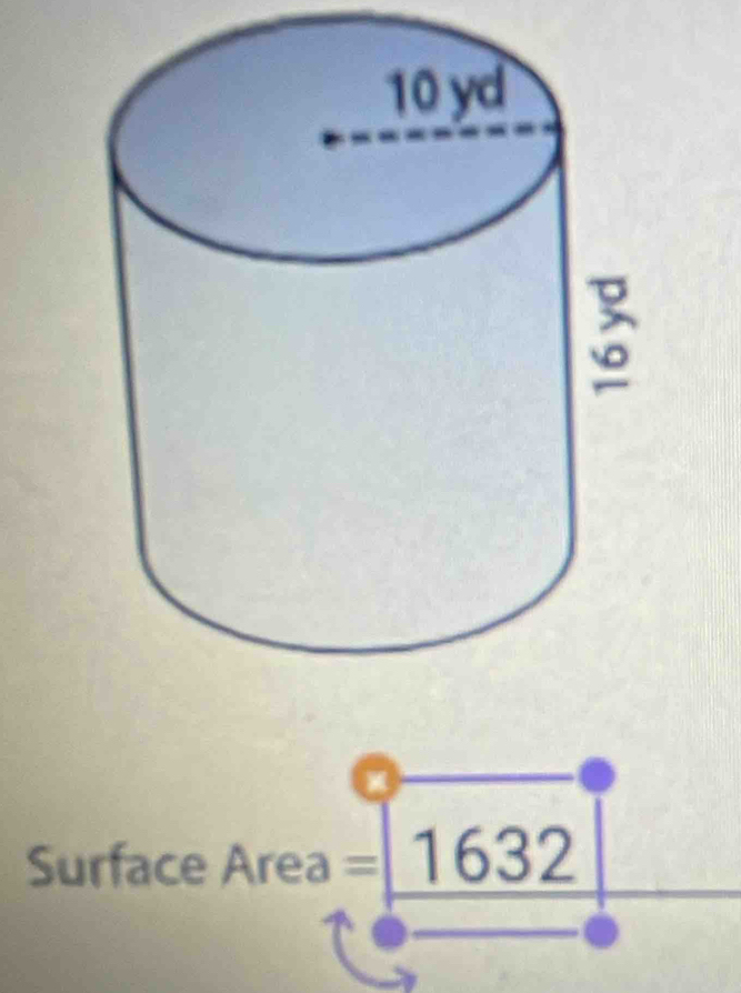 Surface Area =1632