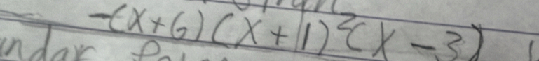 inday
-(x+6)(x+1)^2(x-3)