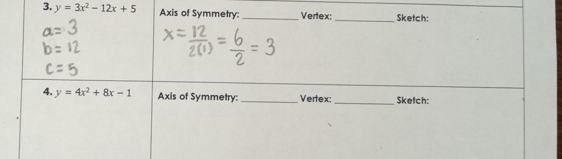 y=3x^2-12x+5