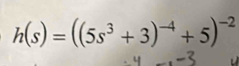 h(s)=((5s^3+3)^-4+5)^-2