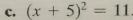 (x+5)^2=11