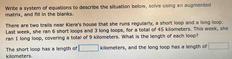Write a system of equations to describe the situation below, solve ...
