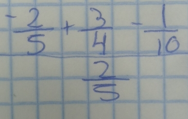 frac - 2/5 +3+34-frac 110frac 2  2/5 