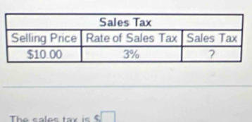 The sales tax is $