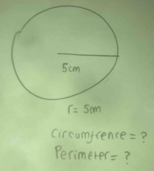 circumfrence=?
Perimerer=?