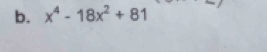 x^4-18x^2+81