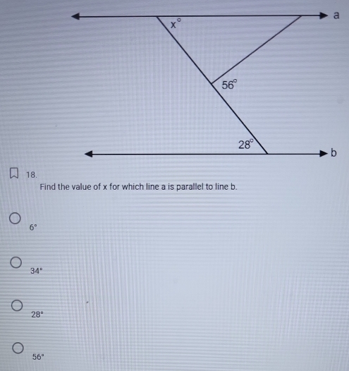 6°
34°
28°
56°