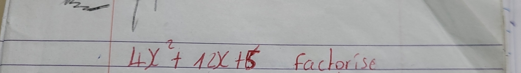 4x^2+12x+5 factorise