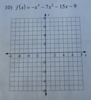 f(x)=-x^3-7x^2-15x-9